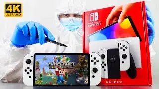 Nintendo Switch OLED New Console Unboxing Improved Model 2021 - ASMR