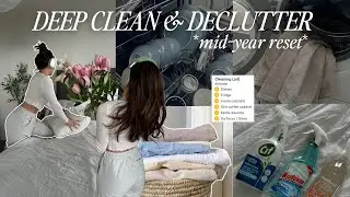 deep cleaning + decluttering my entire apartment 🧽🧺 *satisfying* mid-year reset with me