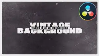 VHS Vintage Background ★ DaVinci Resolve Templates ★