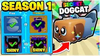 I COMPLETED SEASON 1 & GOT SECRET DOGCAT In Roblox Mining Simulator 2