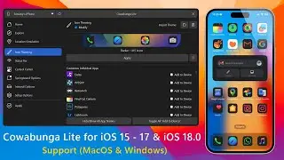 Cowabunga Lite for iOS 17 - 17.5.1 and iOS 18.0 beta, install theme & tweak (without jailbreaking).