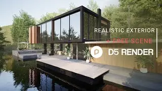 Realistic Exterior Render with D5 Render | Private House 311 | Downloadable Project File Included