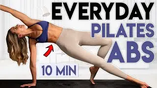 EVERYDAY ABS PILATES WORKOUT 🔥 Flat Stomach & Belly Fat Burn | 10 min