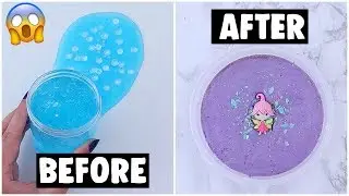 EXTREME SLIME MAKEOVERS *fixing my old slimes*