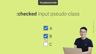 :checked CSS pseudo-class selector -  🌱 Fundamentals