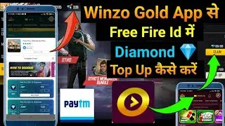 Winzo gold free fire diamonds top up | winzo gold free fire diamond kaise le | how to diamond top up