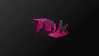 10k ANIMATED TYPOGRAPHY | Free Blend File (Blender Tutorial)