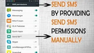 Send SMS using SmsManager API by giving permission manually | Android App Development video # 19