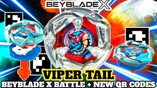 How POISONOUS is This VIPER ? TAIL VIPER Beyblade NEW QR Codes | Beyblade X App Hasbro