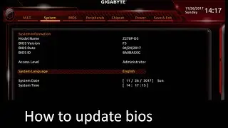 How To Update Gigabyte BIOS