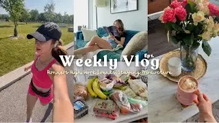 WEEKLY VLOG ✦ hitting a runners high, getting dressed up, new running gear, & productivity | EP 1