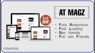 [UPDATED] ATMagz Seo Based Blogger Template 2019 | Fast Loading , Ads Optimized, Fully Responsive