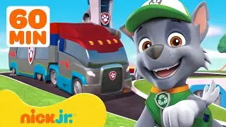 PAW Patrol Best Moments on the PAW Patroller! #2 w/ Rocky 🚐 1 Hour | Nick Jr.