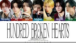 ENHYPEN (엔하이픈) - 'HUNDRED BROKEN HEARTS' Lyrics (Color Coded Lyrics)_Han/Rom/Eng