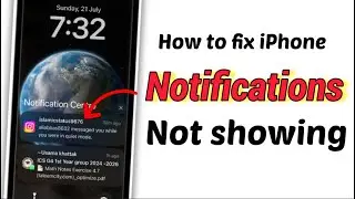 How To Fix IPhone Notifications Not Showing / notification sound not working iPhone