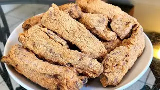 Seasoned deep-fried spare ribs