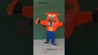 Crash Bandicoot Celebrity Mascot Costume with Cute Face