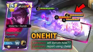 WTF DAMAGE…☠️ THIS DYRROTH BEST 1 HIT BUILD 2024 IS BROKEN!! (build and emblem)