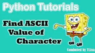 How to Find ASCII Value of Character using Python language