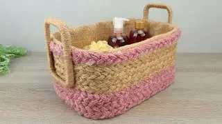 Wonderful Basket - DIY Jute Twine Organizer