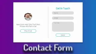 Professional design of contact us form using html css