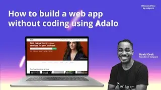 How to build a web app  without coding using Adalo