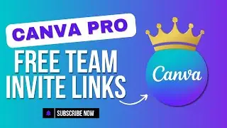 How to Get Free Canva Pro Team Invite Links | Ger Canva Pro for FREE in 2024!