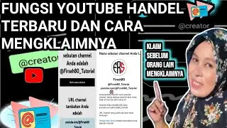 FUNGSI DAN CARA MENGAKTIFKAN YOUTUBE HANDEL ‼️