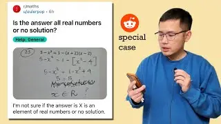 Is the answer all real numbers or no solution? Reddit quadratic equation r/maths