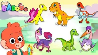 Baby Dinosaur Puzzle | Club Baboo  | LONG 1 HOUR COMPILATION | Watch and Learn Dinosaurs