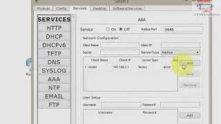 CCNA tut# 106  Configure AAA TACAS+ Server in Packet tracer