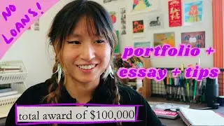 How I Received a $100,000 Scholarship to a Private Art School // my portfolio + essay + tips