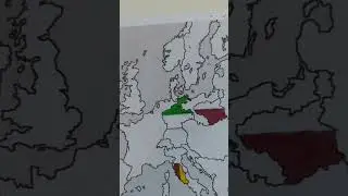 Map of Europe 1810 - Confederation of the Rhine 