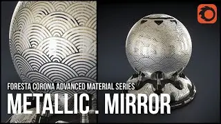 Corona Advanced Material #1 - Etch Mirror - Corona Render Free Tutorial Lesson