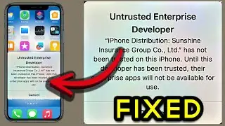 Untrusted Enterprise Developer iPhone FIX!