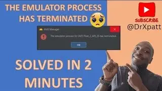 ‼️PLEASE SUBSCRIBE‼️ Fix Android Emulator Process has terminated - Android Studio 2025