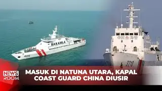 BERANI! BAKAMLA INDONESIA USIR KAPAL COAST GUARD DI LAUT NATUNA UTARA