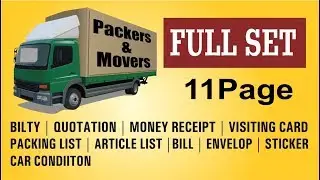 Packers & Movers Total Set | 11 Page | Coreldraw X7