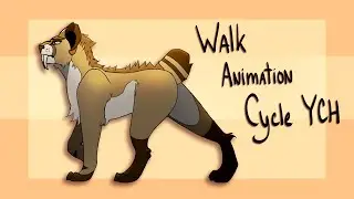 WALK ANIMATION CYCLE  || YCH for @Fros.7y