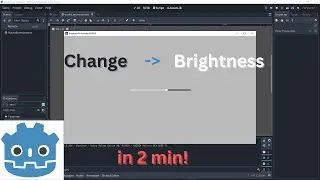 Godot 4 | Change Brightness with slider | 2 minute Tutorial