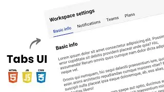How to Create Clean Tabs Interface using HTML, CSS & JavaScript