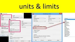 how to set Units & Limits in AutoCAD fast || units & Limits || Autocad Units & Limits