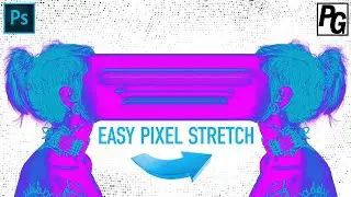 Easy Halftone Pixel Stretch Tutorial in Photoshop | Cyber Graphic Style