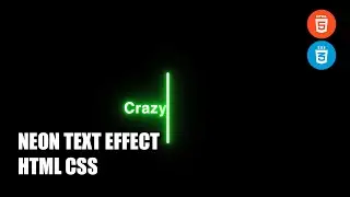 Neon Text Effect HTML CSS | How to make Text Effects?