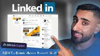 🔴 Let’s build a LinkedIn Clone with NEXT.JS 14! (Microsoft Azure, GitHub Copilot, MongoDB, TS)