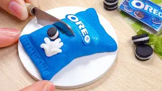 Satisfying Miniature OREO Cake Decorating | Fancy Tiny OREO Recipe Ideas | Realistic 3D Mini Cake