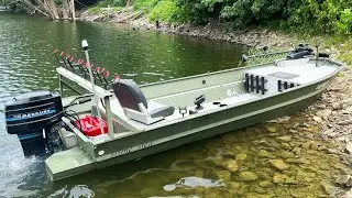 Jon Boat Fishing For A Catfish Dinner! (Catch And Cook)