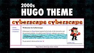 Fun 2000s Inspired Hugo Theme