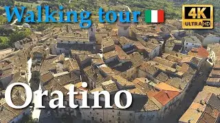 Oratino (Molise), Italy【Walking Tour】With Captions - 4K