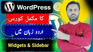 How to add Widgets and sidebar in wordpress | wordpress course in urdu/hindi